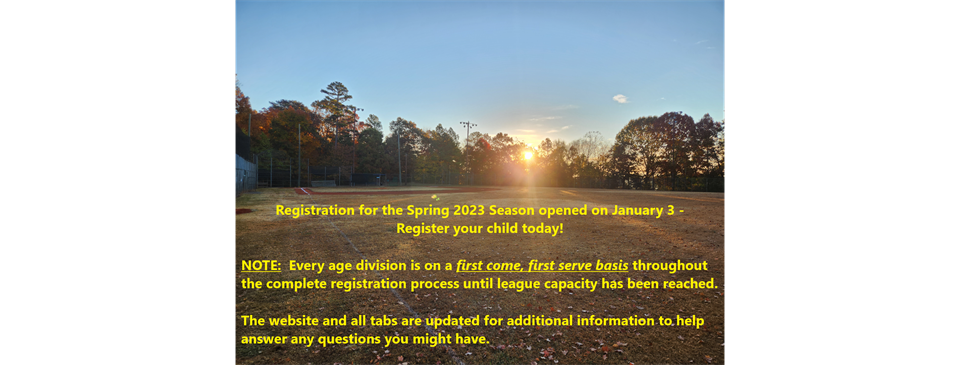 Registration opened on January 3 - Don't wait, register your child today!