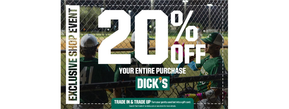 Farragut Baseball's Shop Event is March 6-9! Click above for coupon